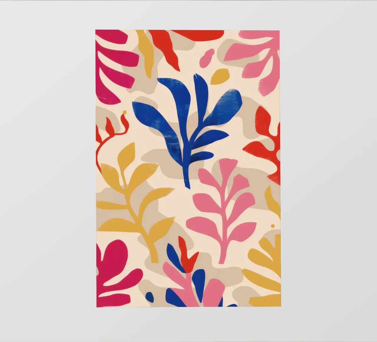 Foliole Rhythm Pattern fotobehang van Ink Pulse