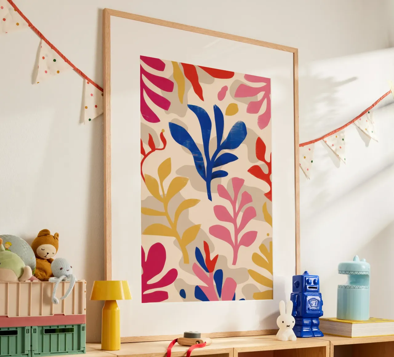 Foliole Rhythm Pattern poster by Ink Pulse