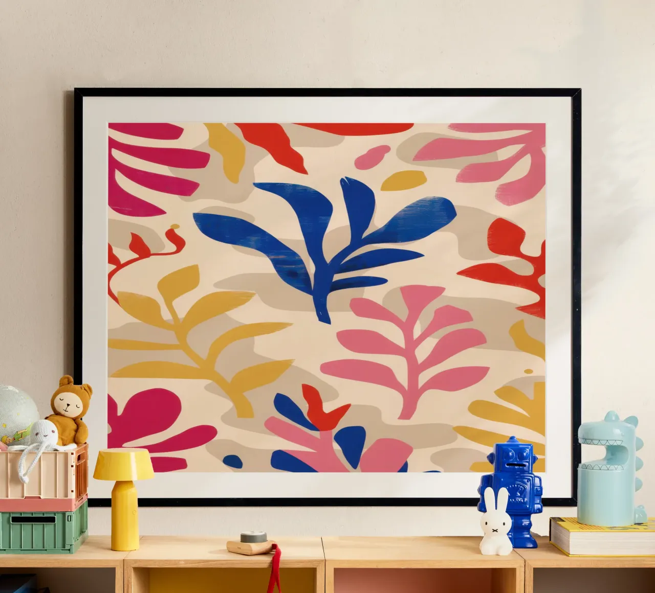 Foliole Rhythm Pattern poster by Ink Pulse