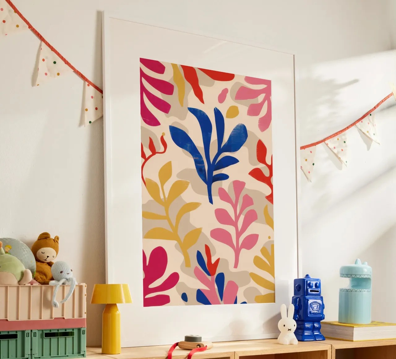 Foliole Rhythm Pattern poster by Ink Pulse