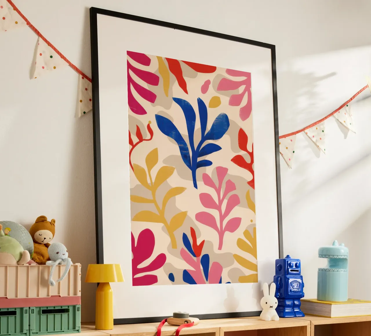 Foliole Rhythm Pattern poster by Ink Pulse