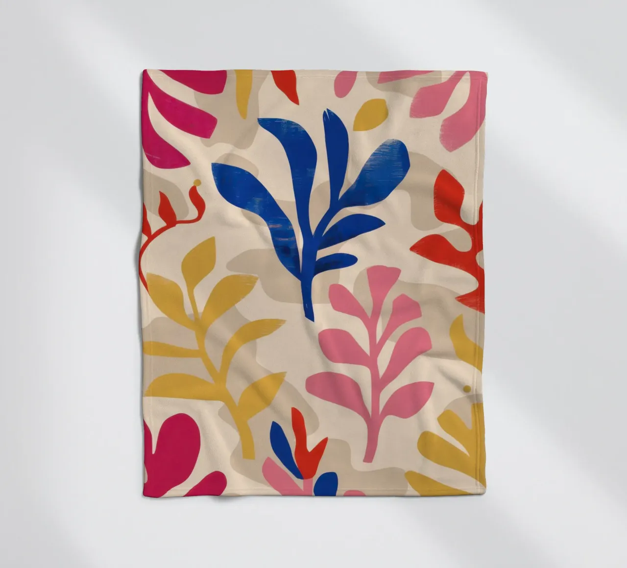 Foliole Rhythm Pattern Fleecedecke von Ink Pulse