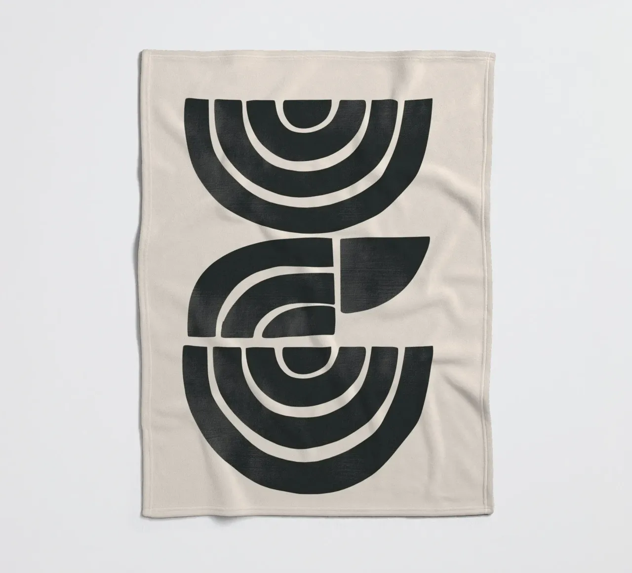 Geometric Rhythm 1 coperta in pile da Nadjaa