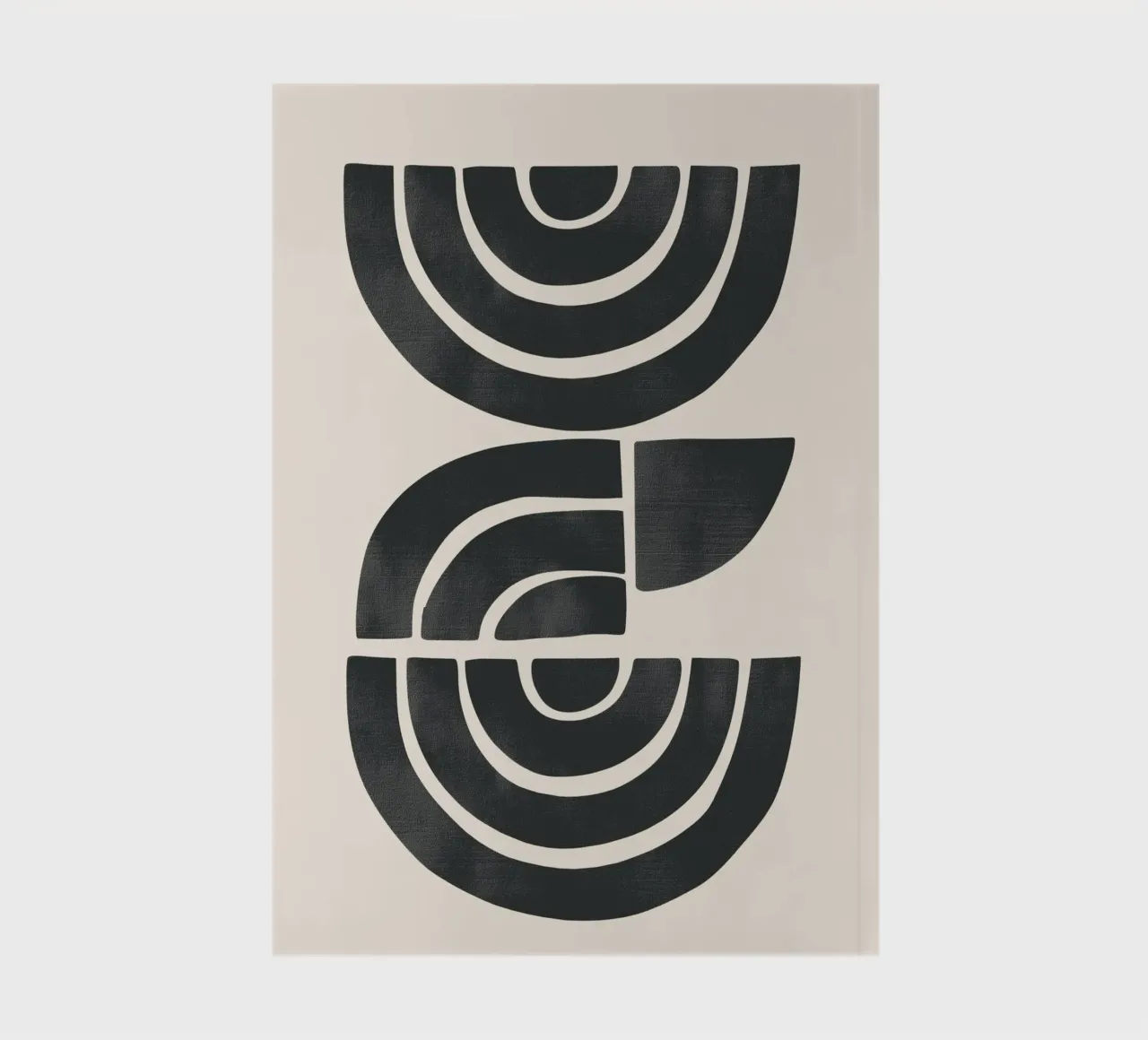 Geometric Rhythm 1 notebook by Nadjaa