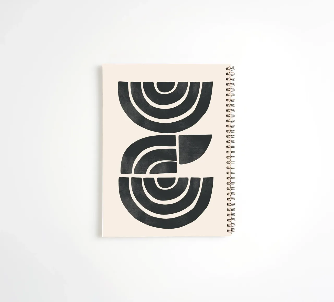 Geometric Rhythm 1 spiral notebook by Nadjaa