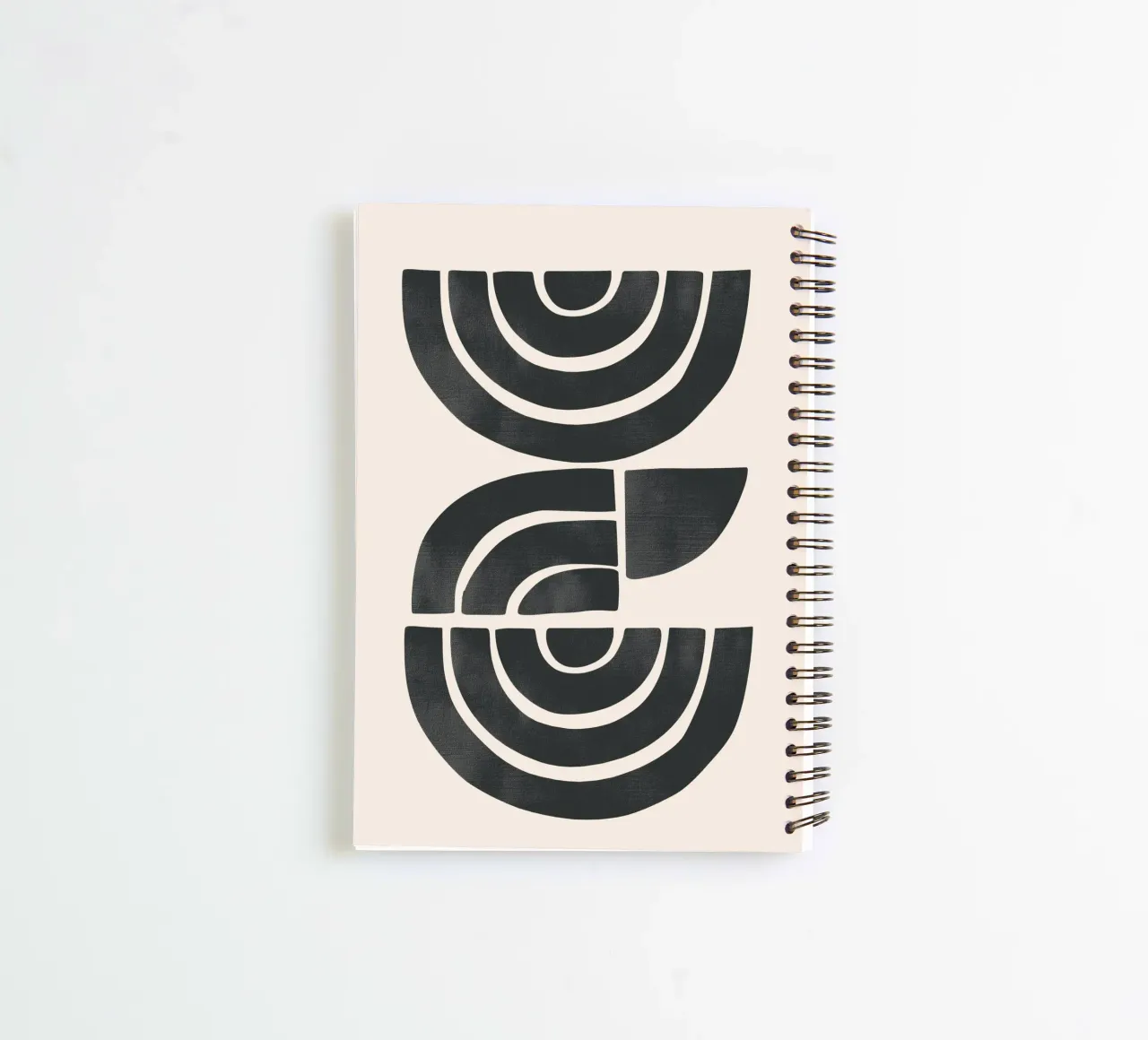 Geometric Rhythm 1 spiral notebook by Nadjaa