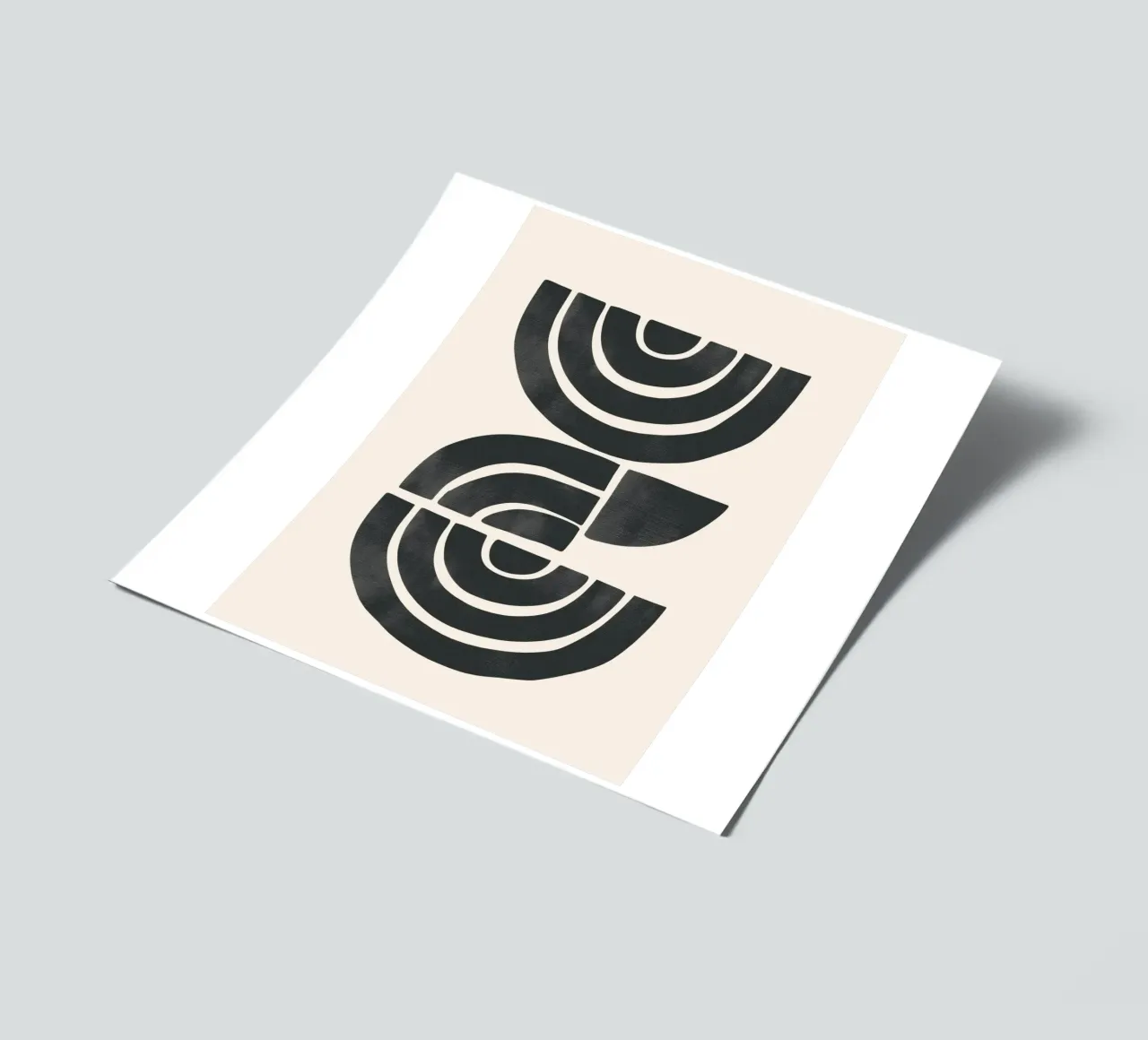 Geometric Rhythm 1 sticker sheet by Nadjaa
