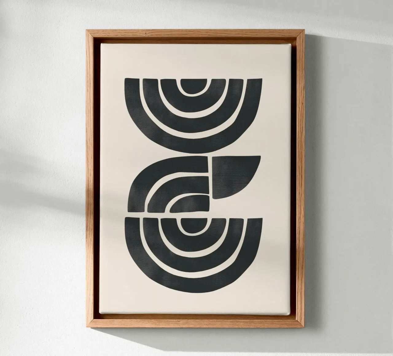 Geometric Rhythm 1 canvas by Nadjaa