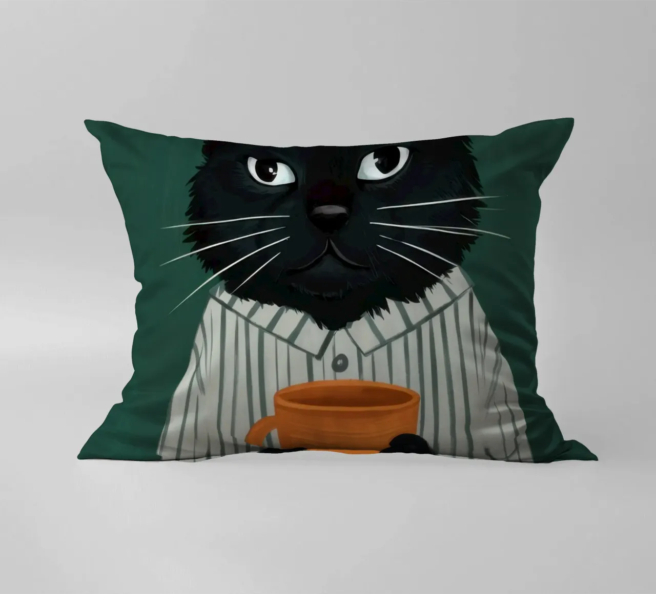 Dapper Feline Potter cuscino da Rain Balance