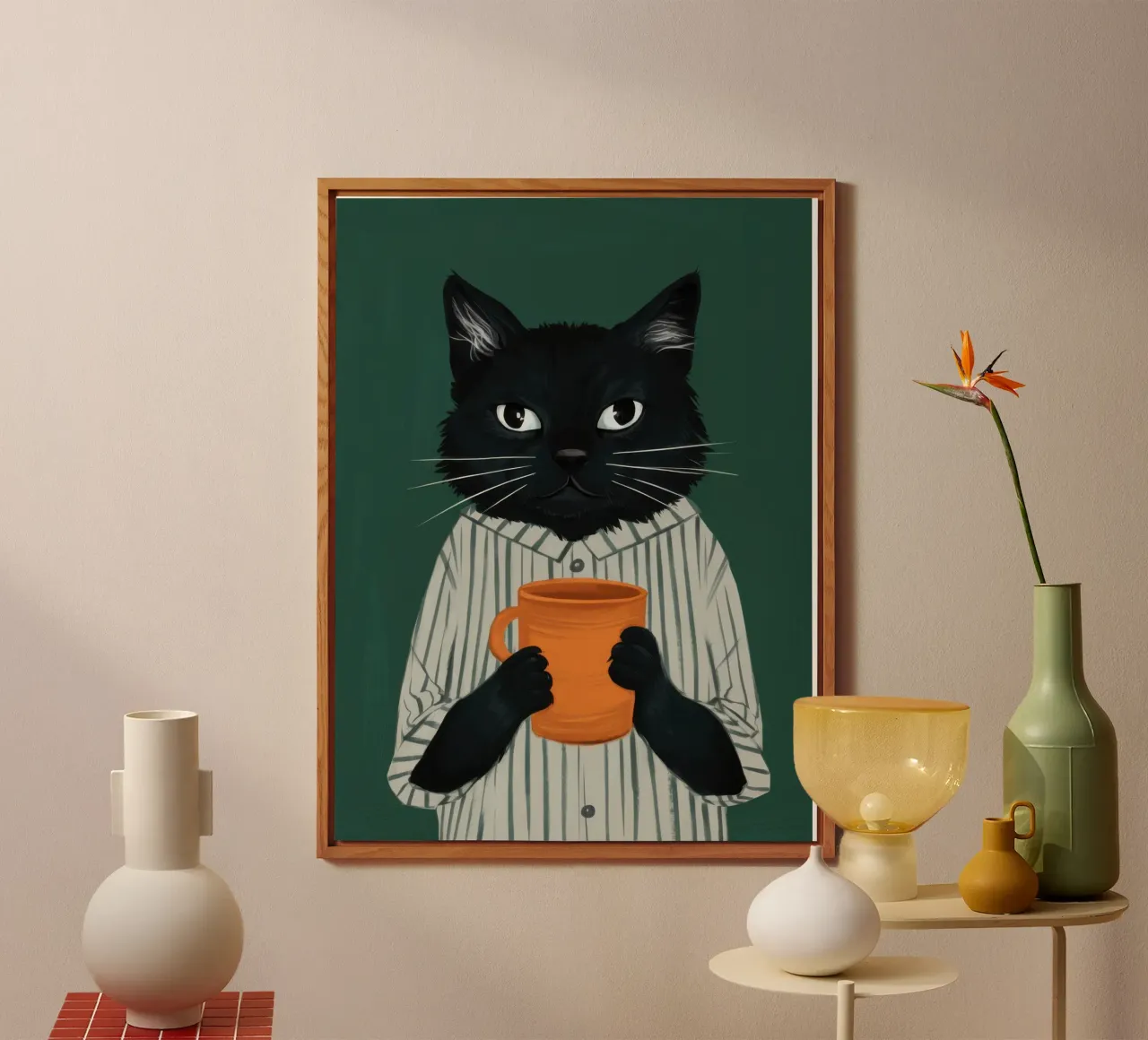 Dapper Feline Potter alluminio dibond da Rain Balance