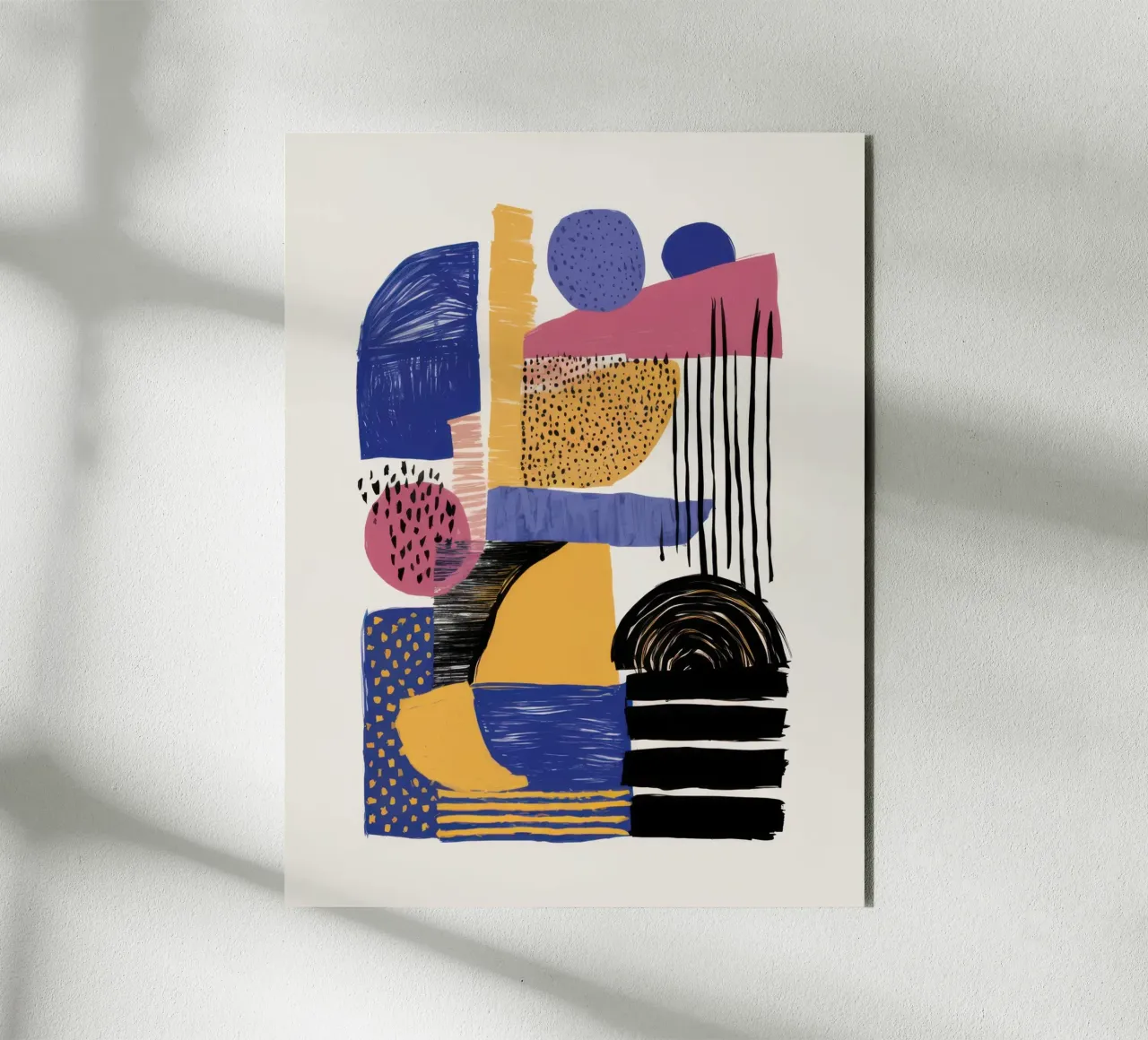 Modernist Shape Dialogue alu-dibond by Mythy Brush