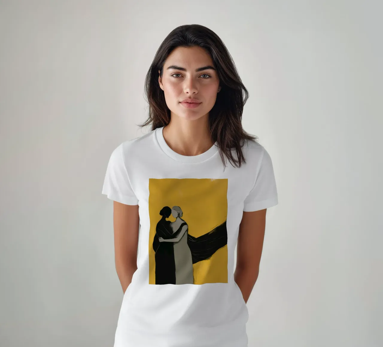 Elegia dell'abbraccio d'oro t-shirt da Giant Foxs
