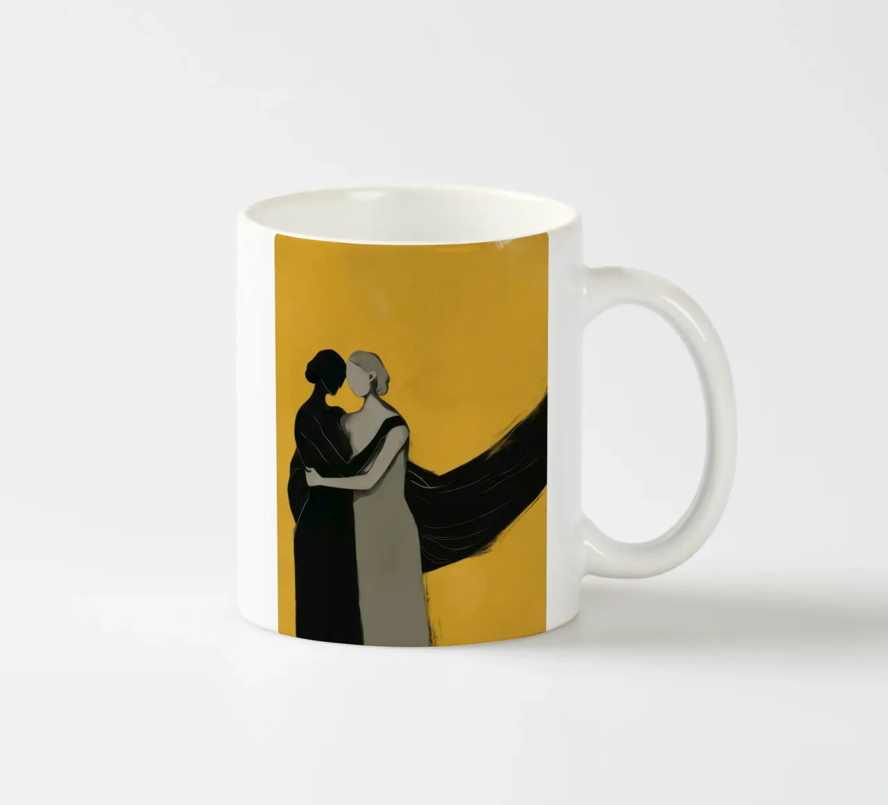 Elegia dell'abbraccio d'oro tazza in ceramica da Giant Foxs