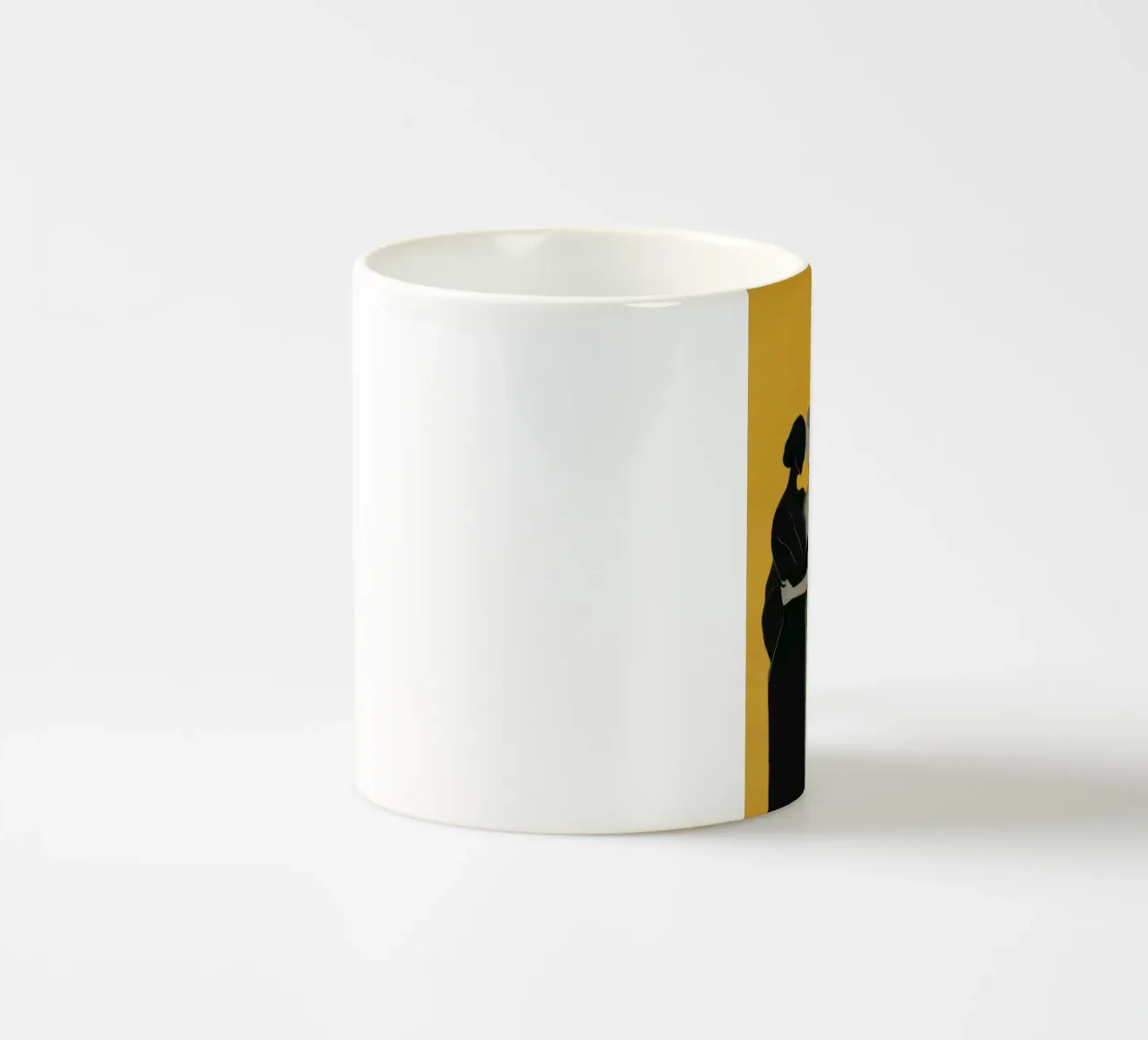 Elegia dell'abbraccio d'oro tazza in ceramica da Giant Foxs