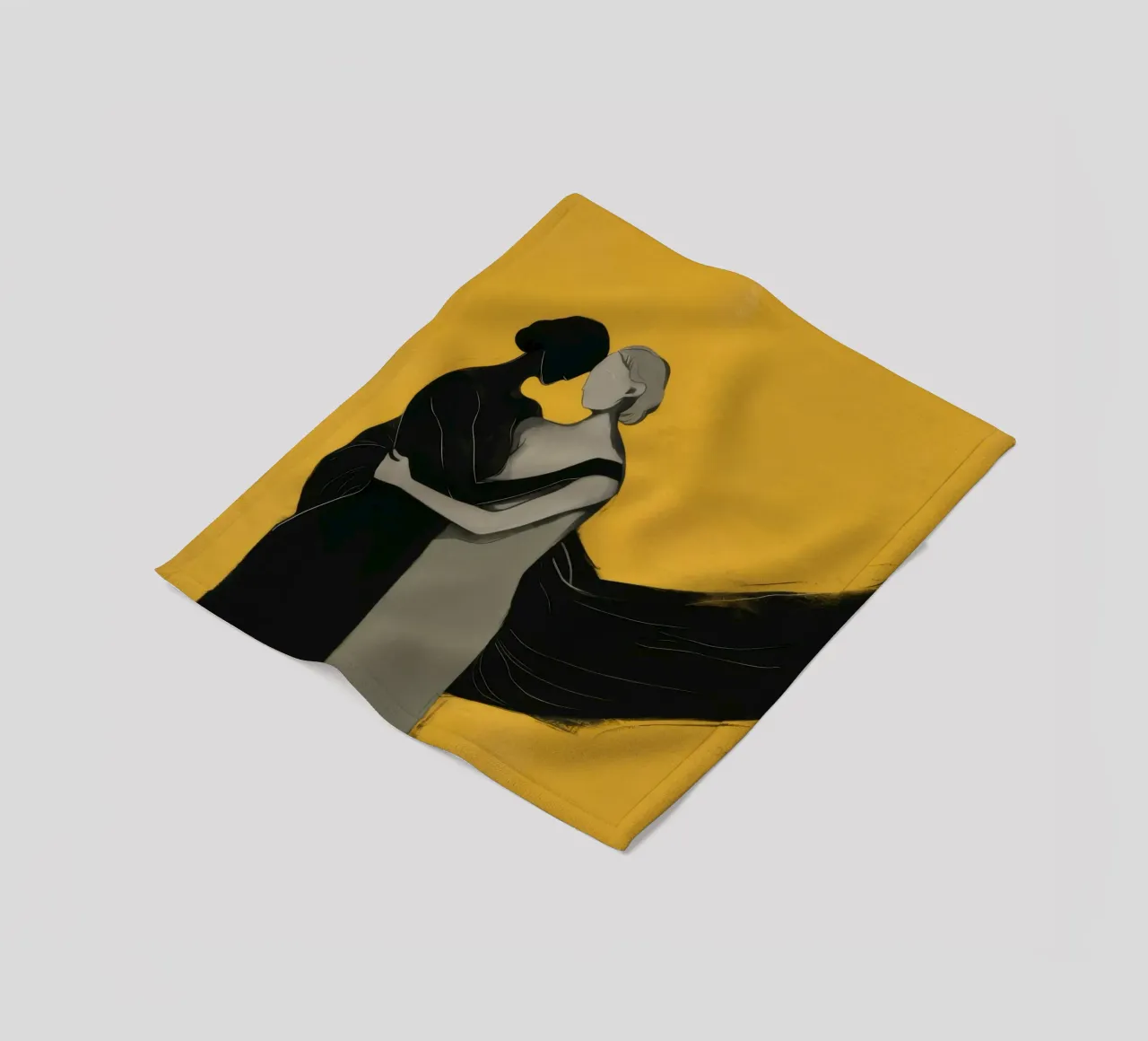 Elegia dell'abbraccio d'oro coperta in pile da Giant Foxs