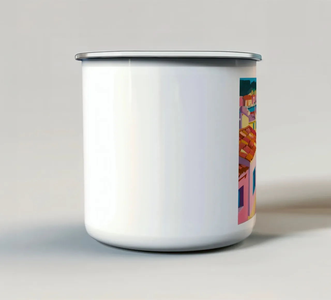 Sogni delle Cinque Terre tazza in smalto da Ink Pulse