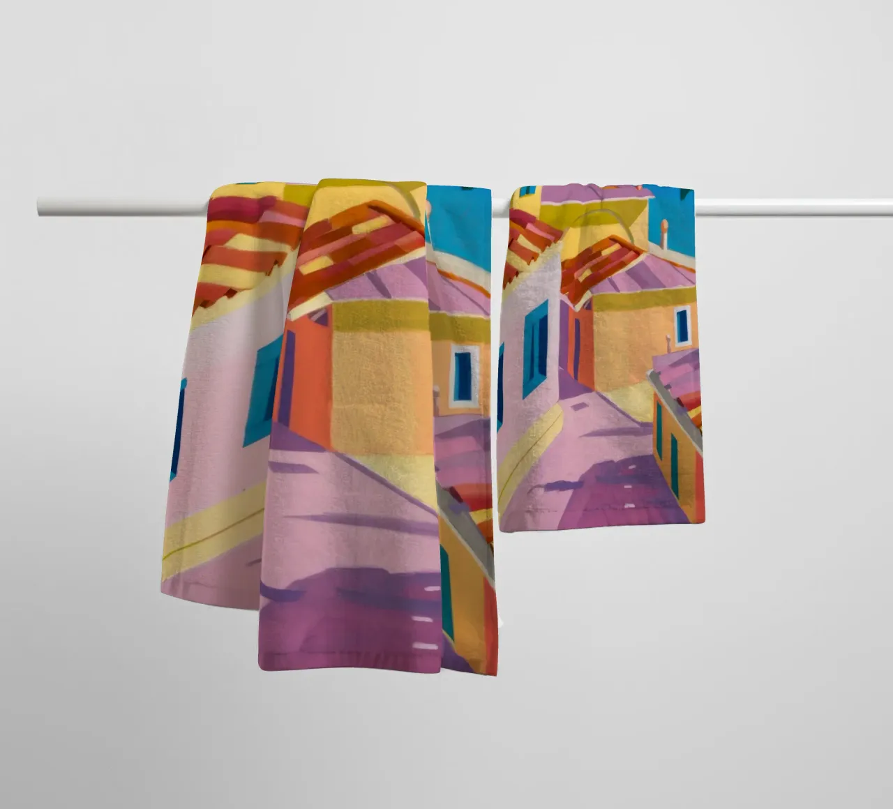 Cinque Terre Dreams serviette de bain de Ink Pulse