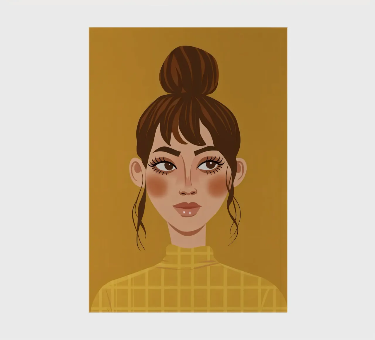 Mustard Gaze Stillness notebook by Rain Balance