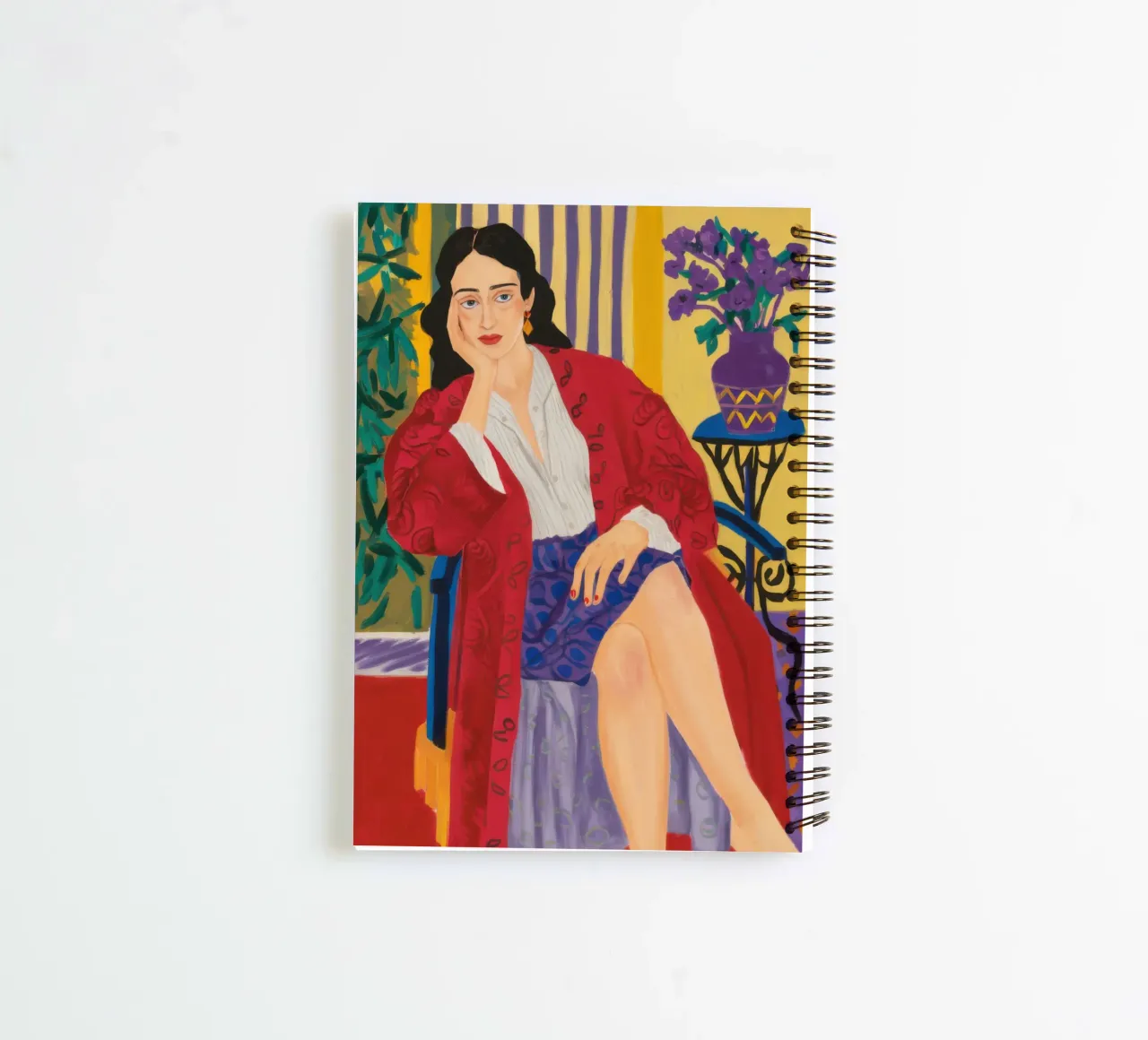Ode to Red spiral notebook by Mythy Brush