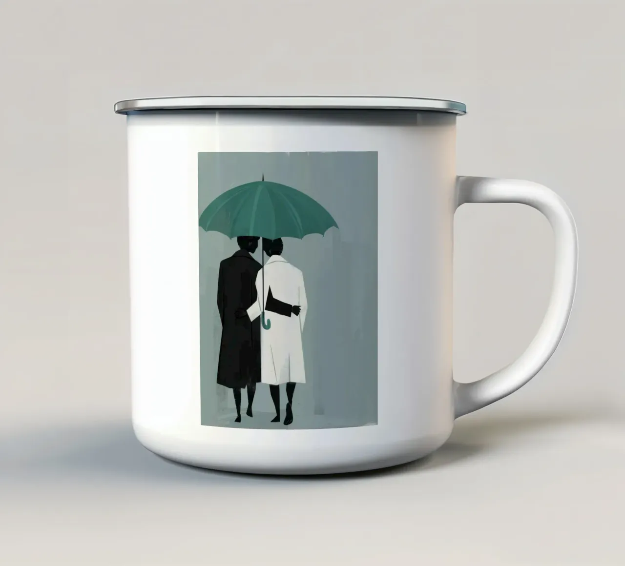 Shared Umbrella Shelter tazza in smalto da Giant Foxs