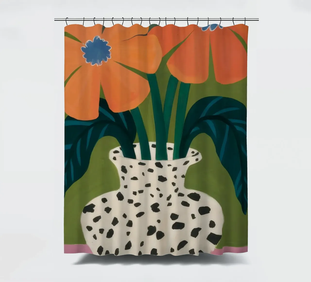 Dalmatinerblüte Burst Duschvorhang von Rain Balance