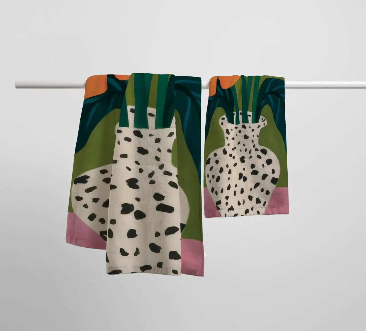 Fioritura dalmata asciugamano da bagno da Rain Balance