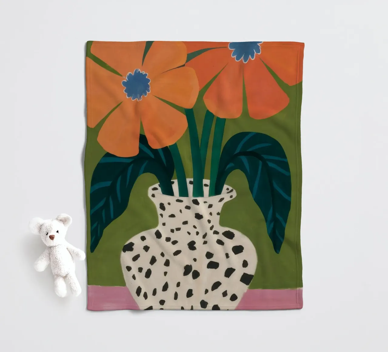 Fioritura dalmata coperta in pile da Rain Balance