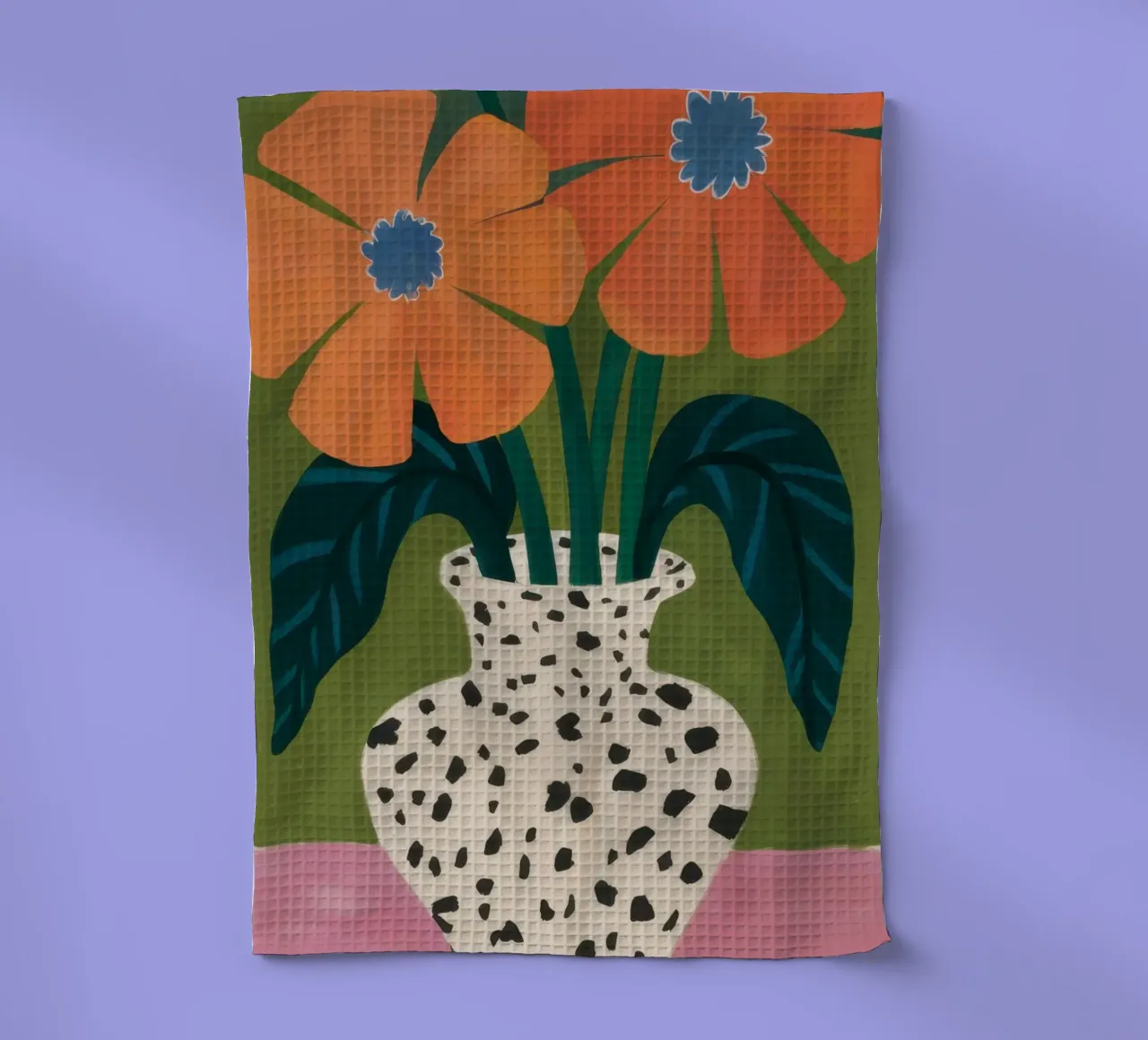 Fioritura dalmata canovaccio da cucina da Rain Balance