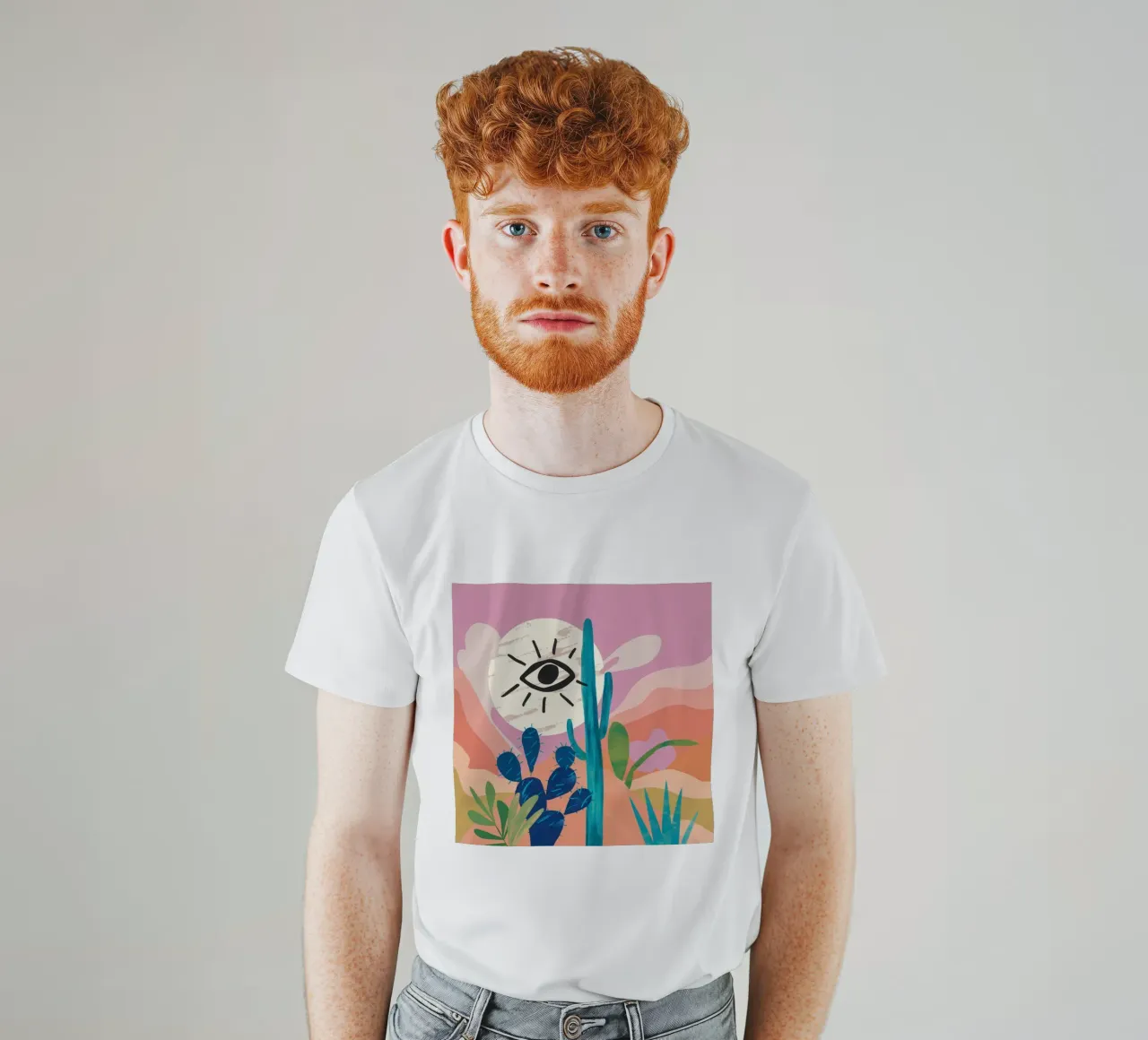 Visione del cactus mistico t-shirt da Giant Foxs