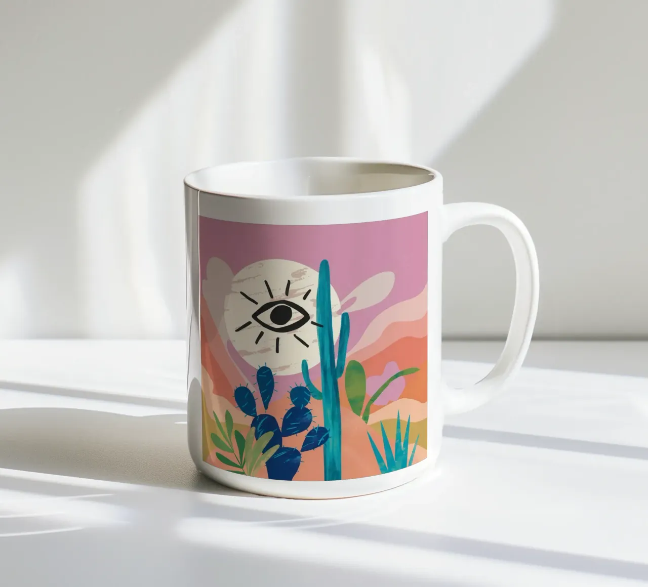 Visione del cactus mistico tazza in ceramica da Giant Foxs