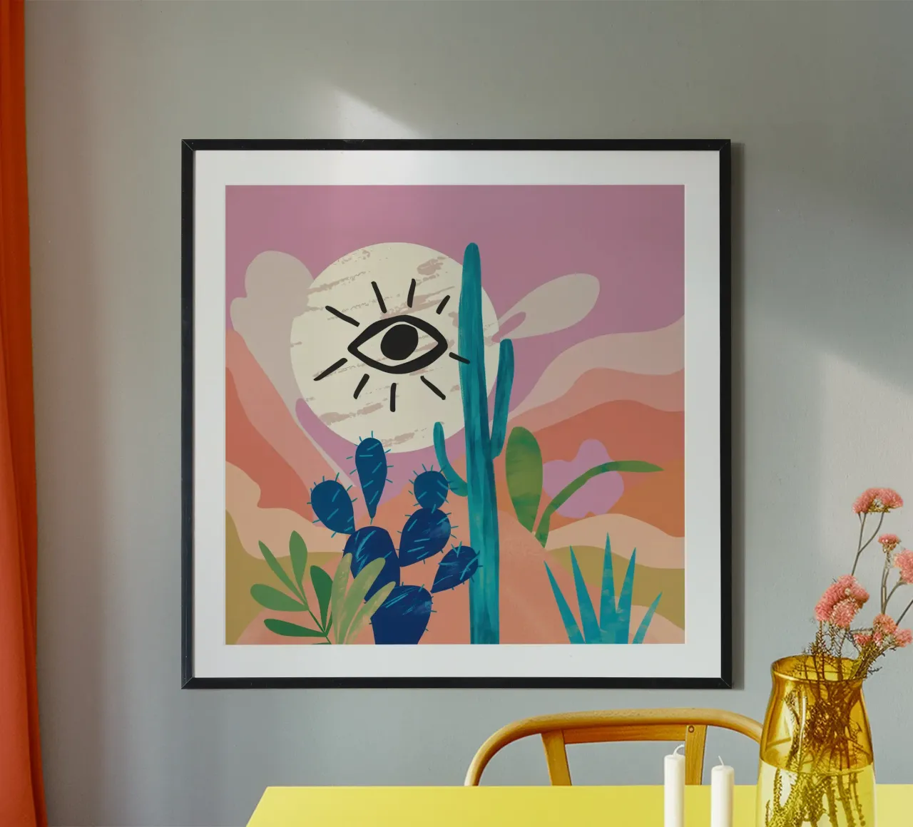 Visione del cactus mistico poster da Giant Foxs