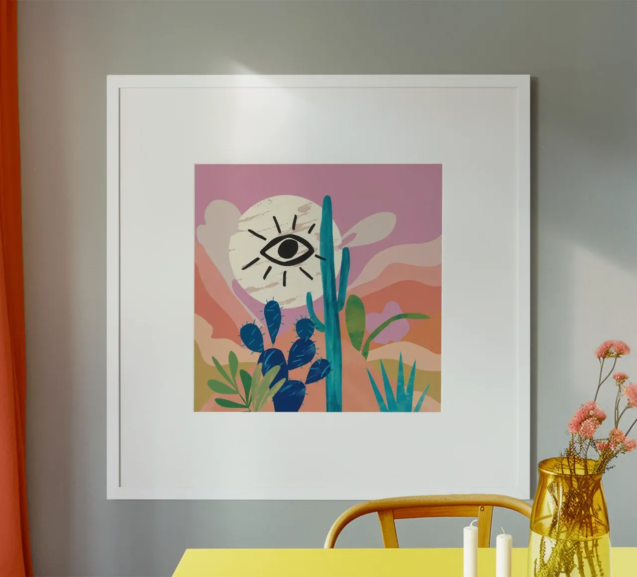 Visione del cactus mistico poster da Giant Foxs