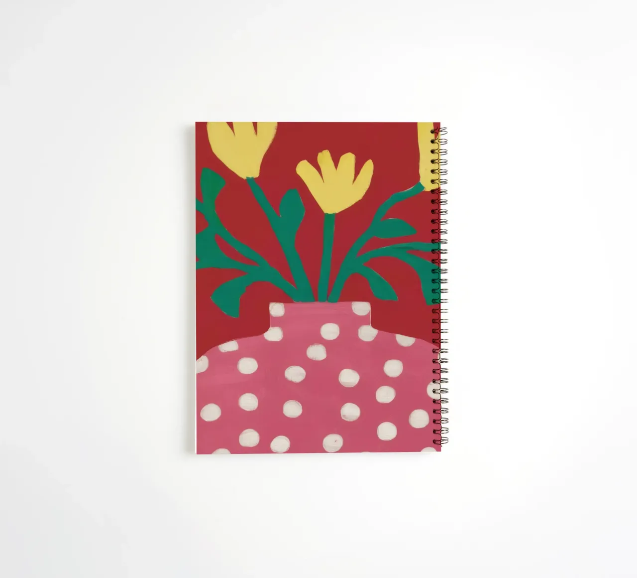 Roseate Dot Bouquet spiral notebook by Rain Balance