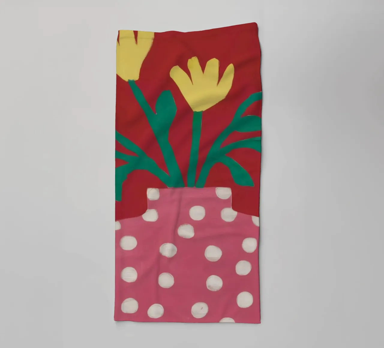 Bouquet di punti rosa asciugamano da bagno da Rain Balance