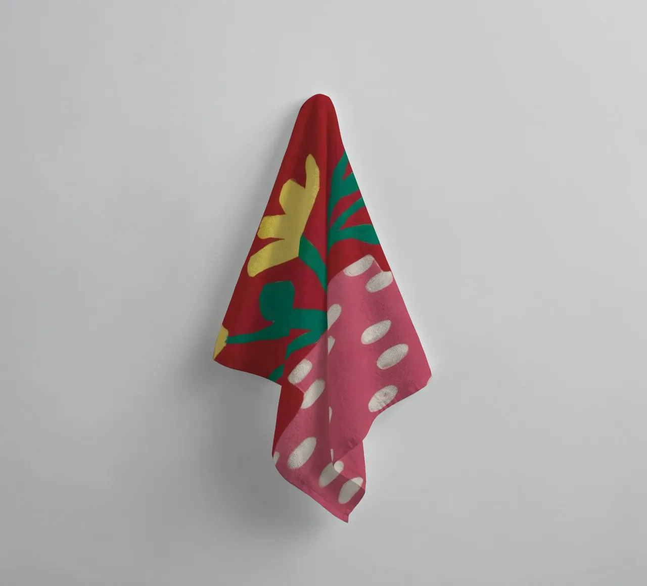 Bouquet di punti rosa asciugamano da bagno da Rain Balance