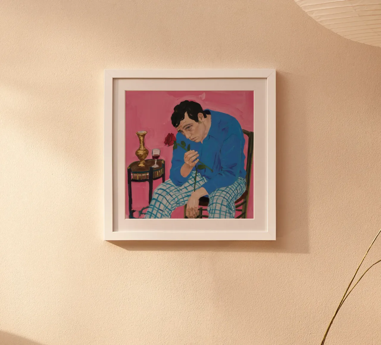 Blues della stanza a scacchi poster da Mythy Brush