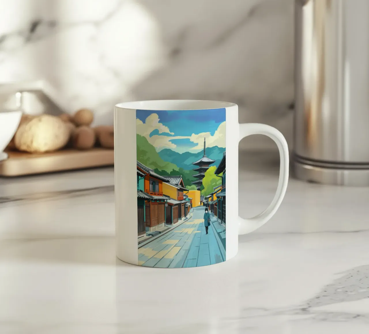 Passaggio alla tranquillità tazza in ceramica da Mythy Brush
