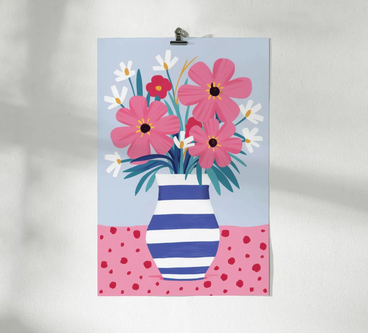 Posy a righe bretoni poster da Rain Balance