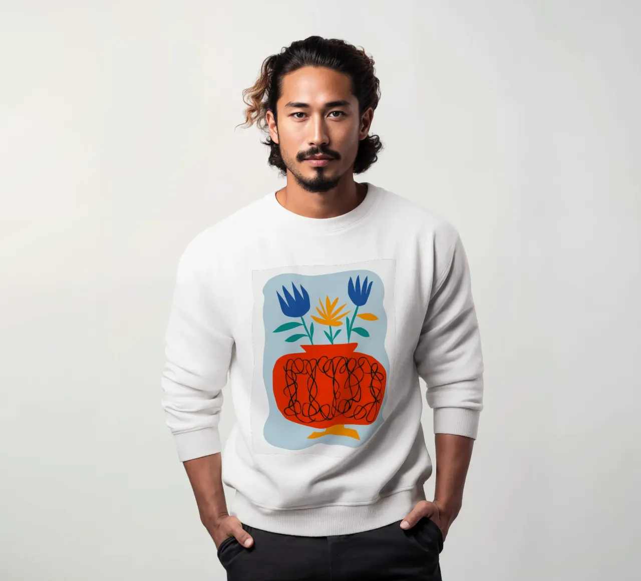 Papaveri in vaso di zucca felpa da Giant Foxs