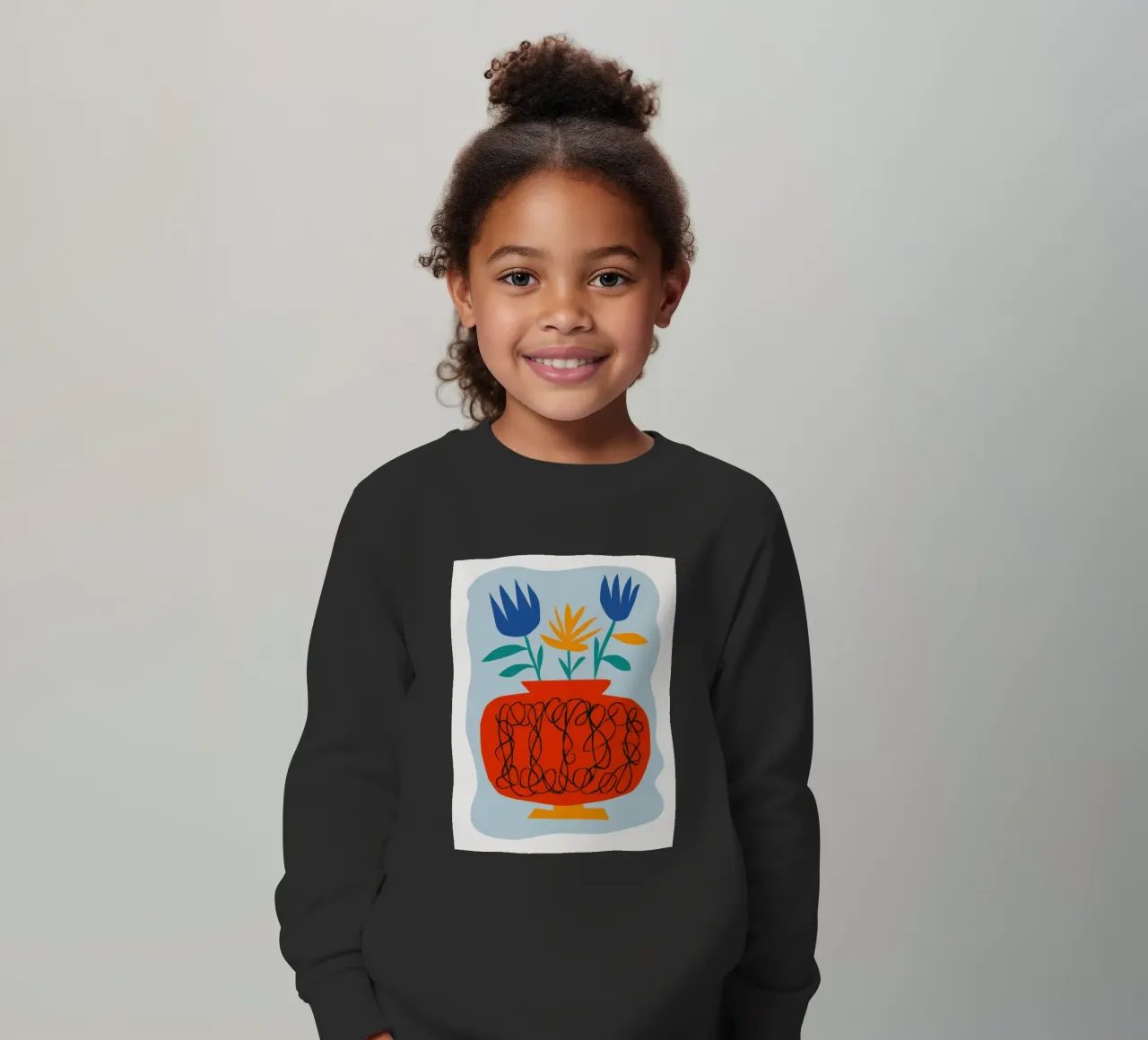 Papaveri in vaso di zucca felpa bambino da Giant Foxs