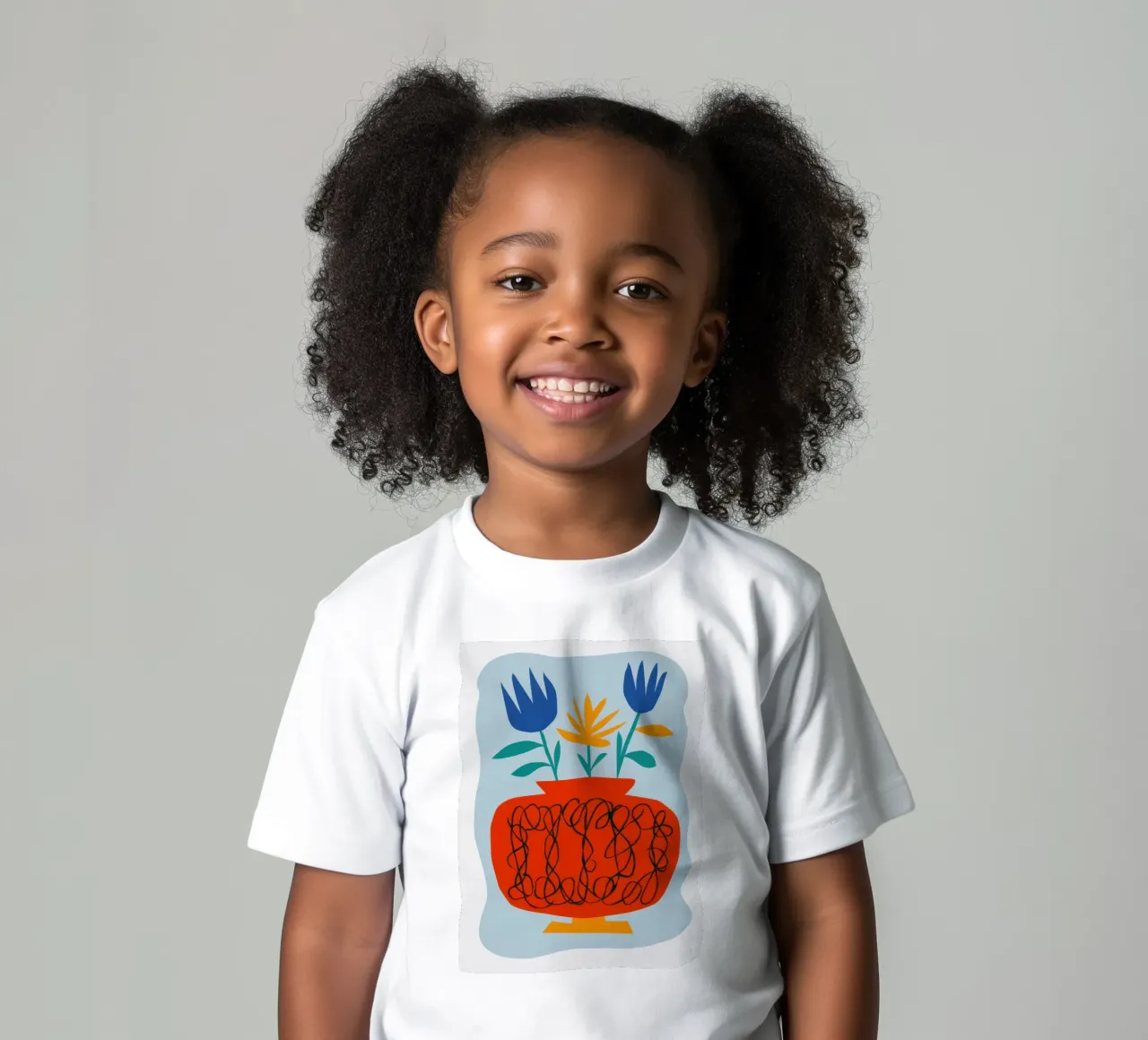 Papaveri in vaso di zucca t-shirt bambini da Giant Foxs