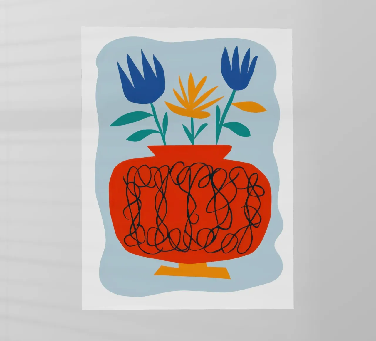 Papaveri in vaso di zucca pellicola backlit da Giant Foxs