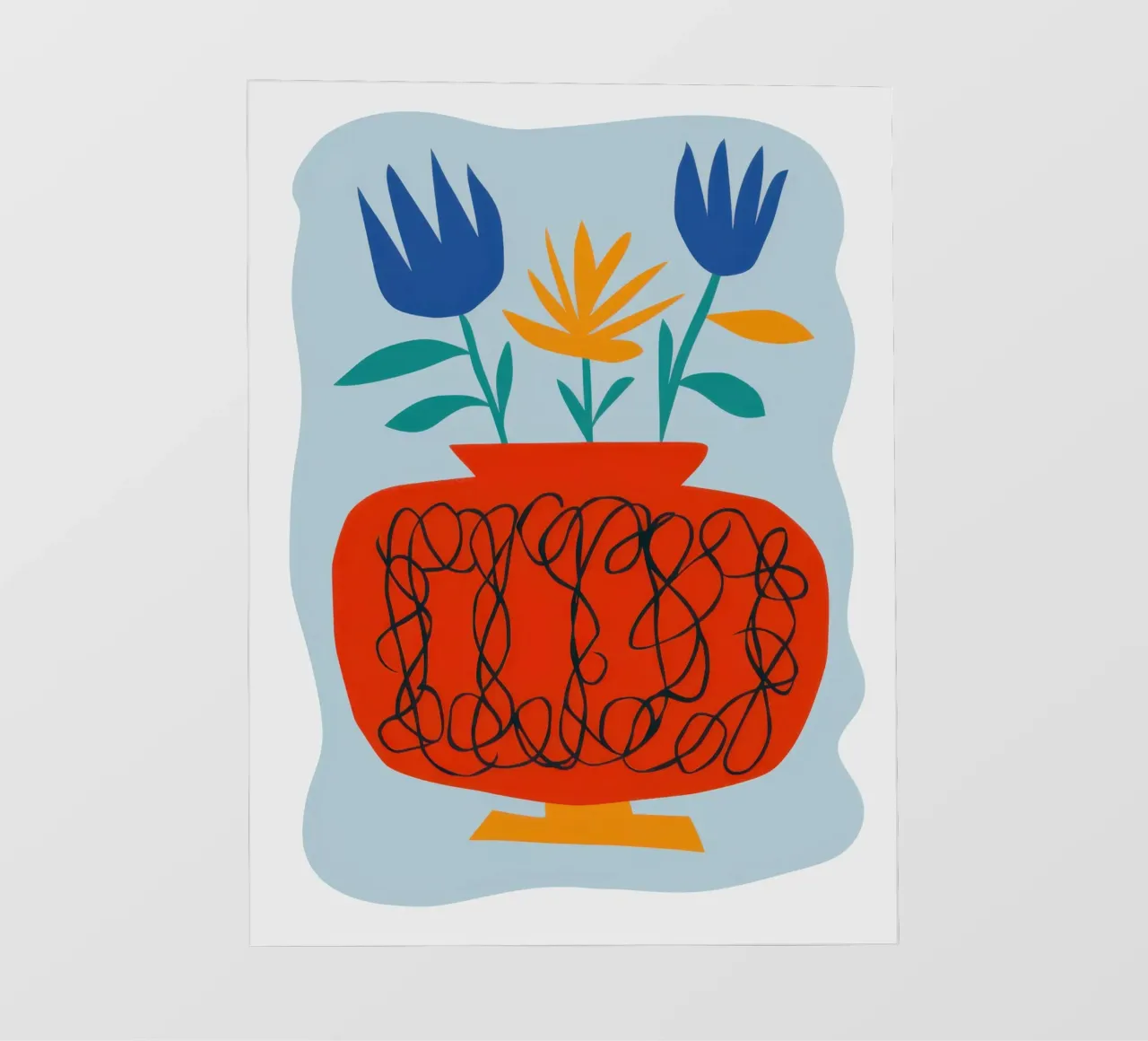 Papaveri in vaso di zucca pellicola backlit da Giant Foxs