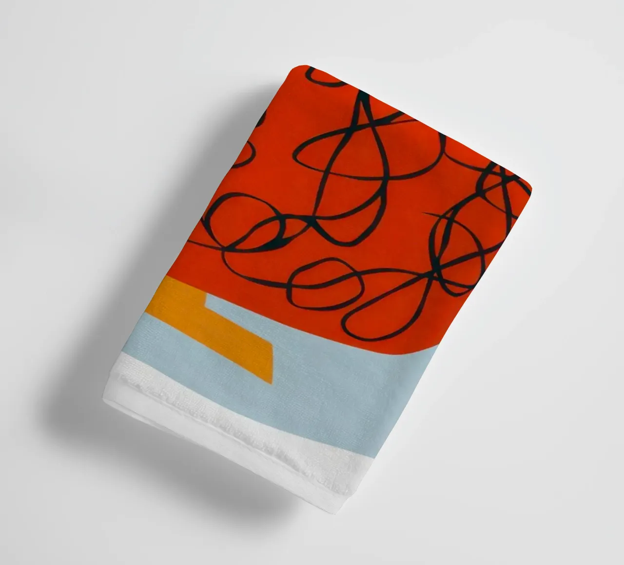 Papaveri in vaso di zucca asciugamano da bagno da Giant Foxs