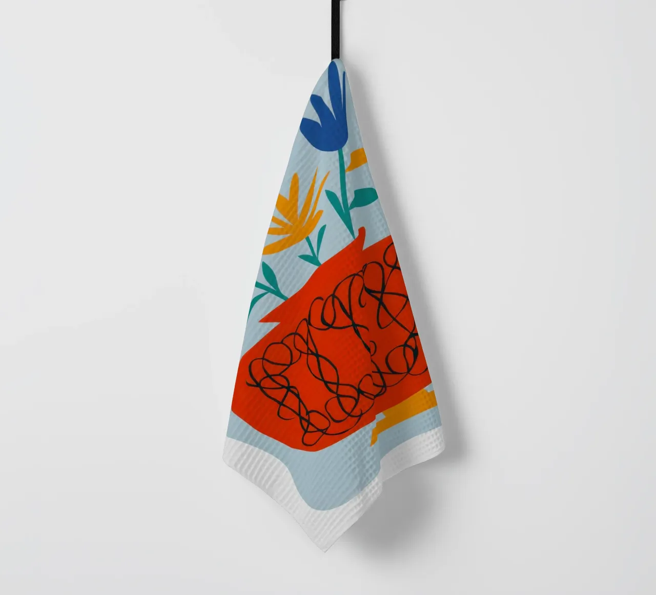 Papaveri in vaso di zucca canovaccio da cucina da Giant Foxs