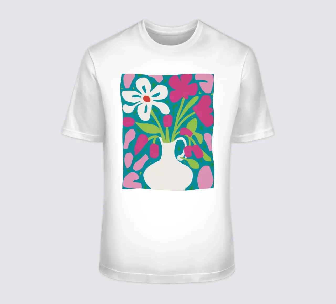 Esplosione floreale minimalista t-shirt da Mythy Brush
