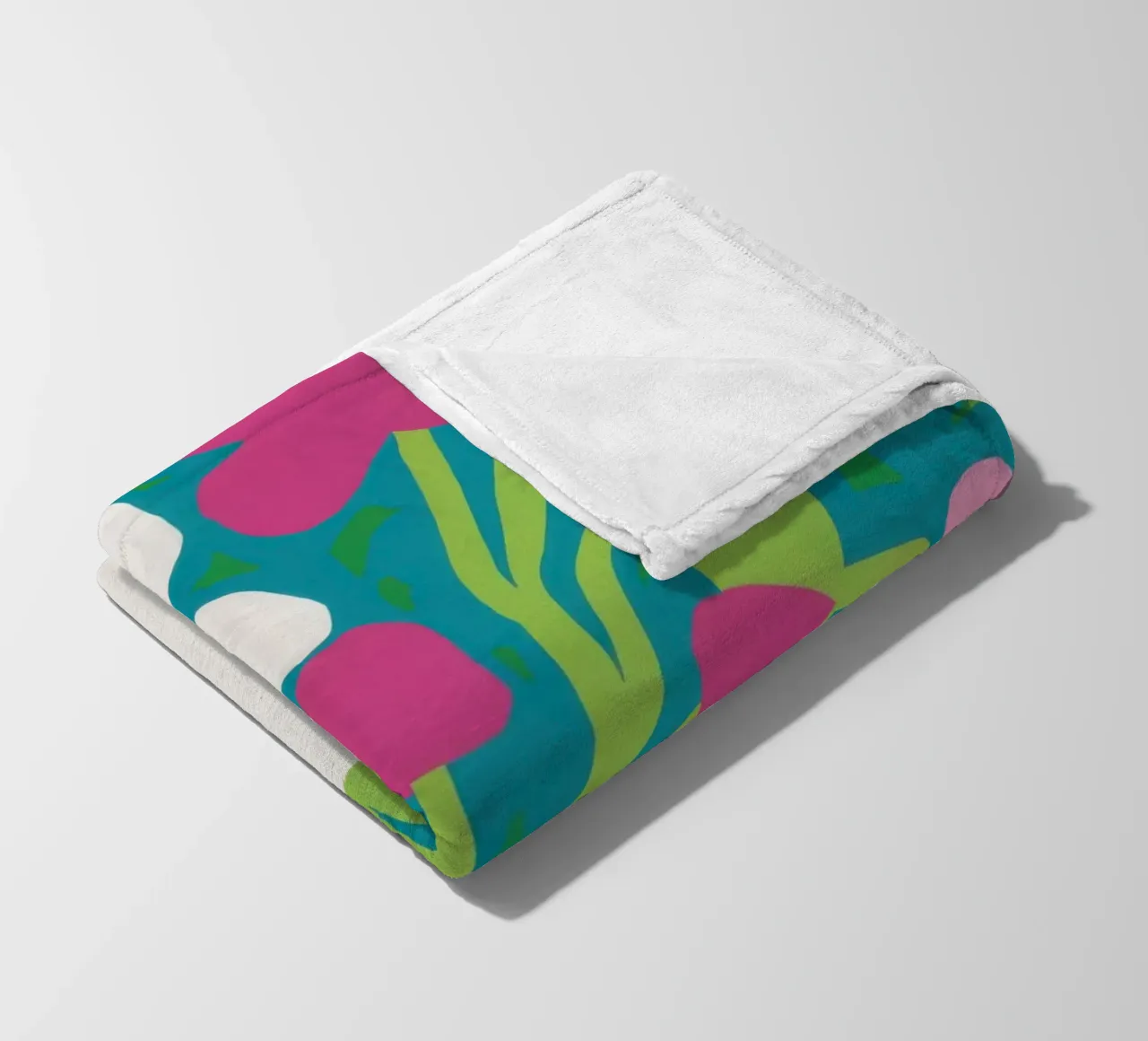 Esplosione floreale minimalista coperta in pile da Mythy Brush