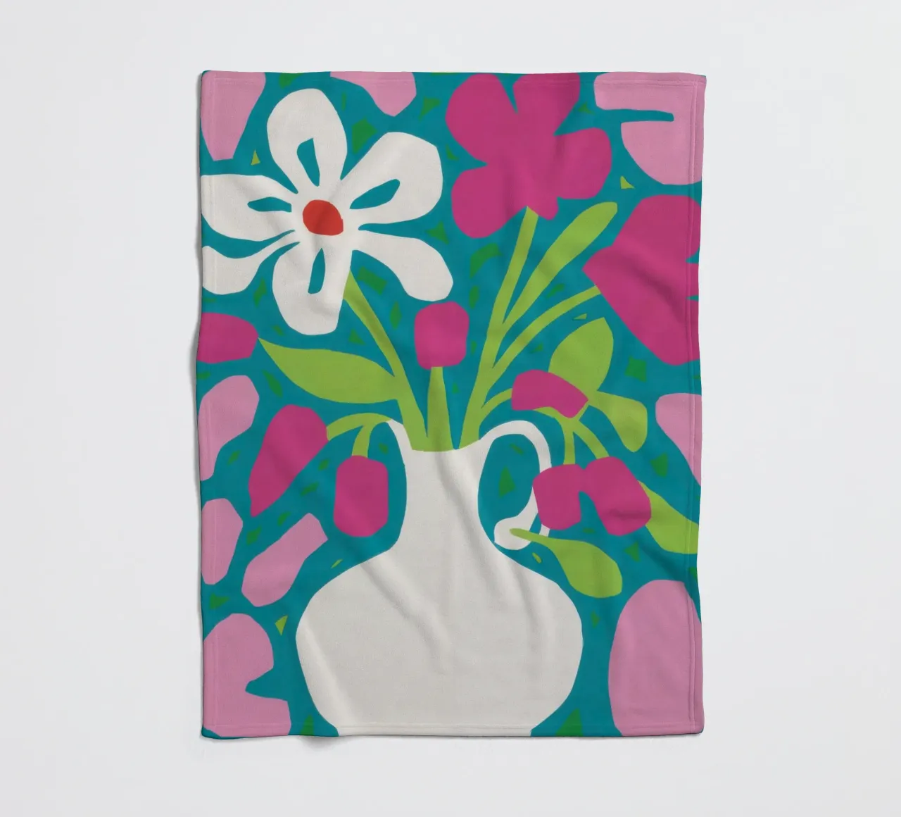 Esplosione floreale minimalista coperta in pile da Mythy Brush