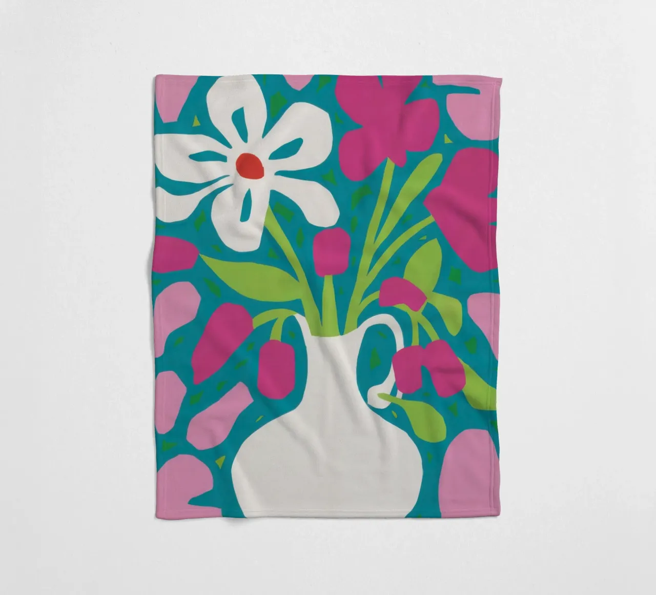 Esplosione floreale minimalista coperta in pile da Mythy Brush
