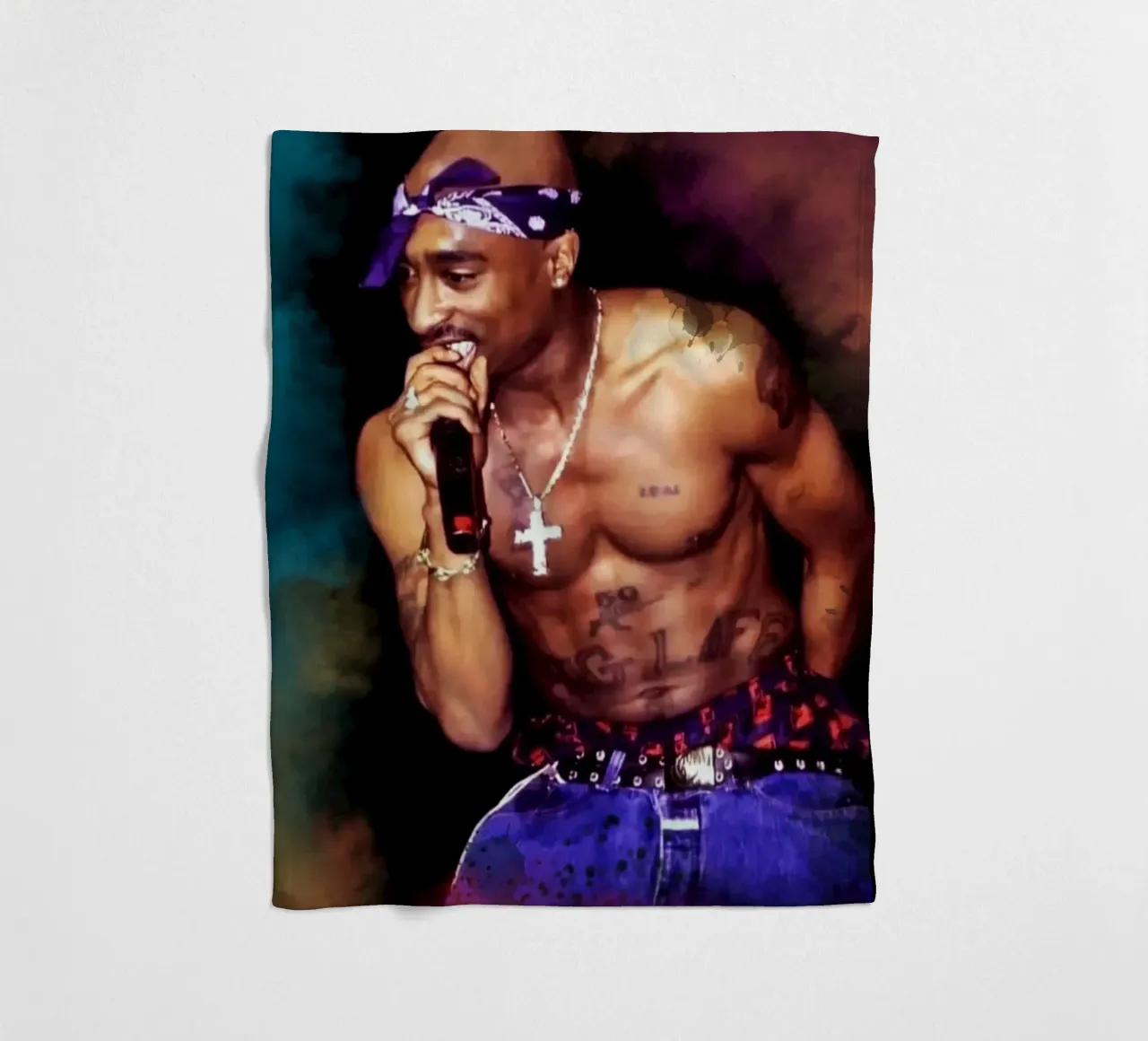 Tupac on stage coperta in pile da Lembayung art